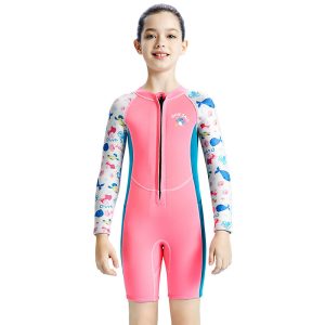 áo bơi giữ nhiệt bé gái